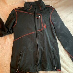 Spyder Full Zip Black and Red  Kids XXL Jacket